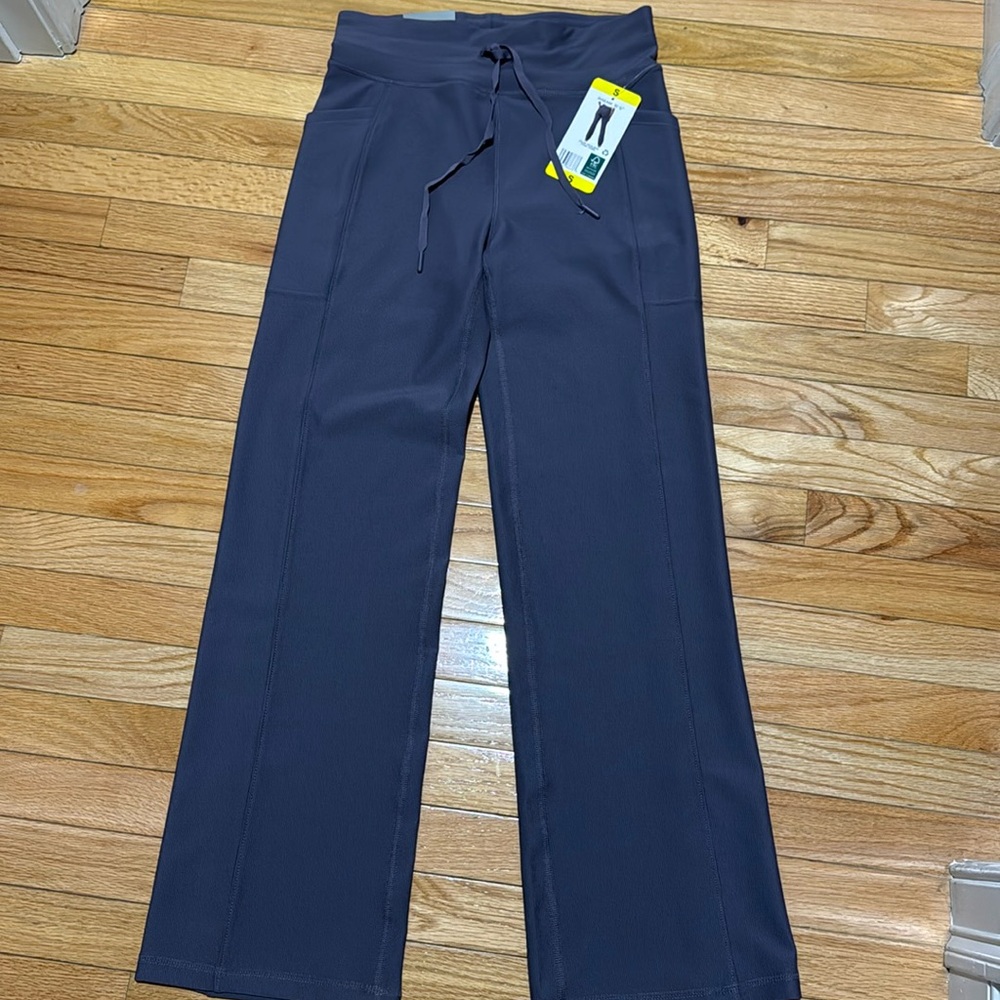 32 degrees ribbed bootcut pants small purple